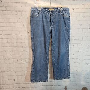 Natural Reflections Women's Fleece Lined Straight Leg Jeans - Light Blue